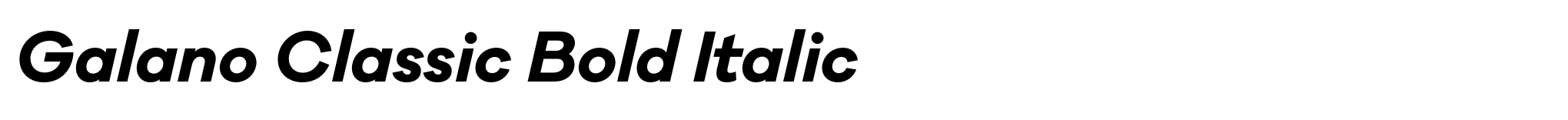 Galano Classic Bold Italic image